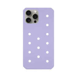 Vivid Silicone Pins Case Apple iPhone 15 Pro Purple