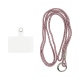 Vivid Lanyard Rhinestone Neck Strap Pink Vivid Lanyard Rhinestone Neck Strap Pink