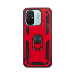 Vivid Ring Rugged Armor Case Xiaomi Redmi 12C Red