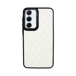 Vivid Diamond Shape PU Leather Case Samsung Galaxy A55 5G White