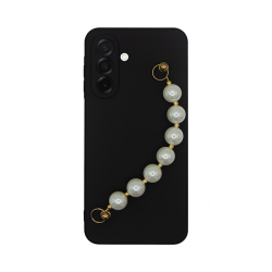 Vivid Silicone Case Pearl Chain Samsung Galaxy A26 Black