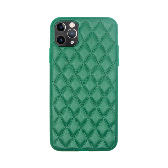 Vivid Diamond Shape PU Leather Case Apple iPhone 11 Pro Max Green Vivid Diamond Shape PU Leather Case Apple iPhone 11 Pro Max Green