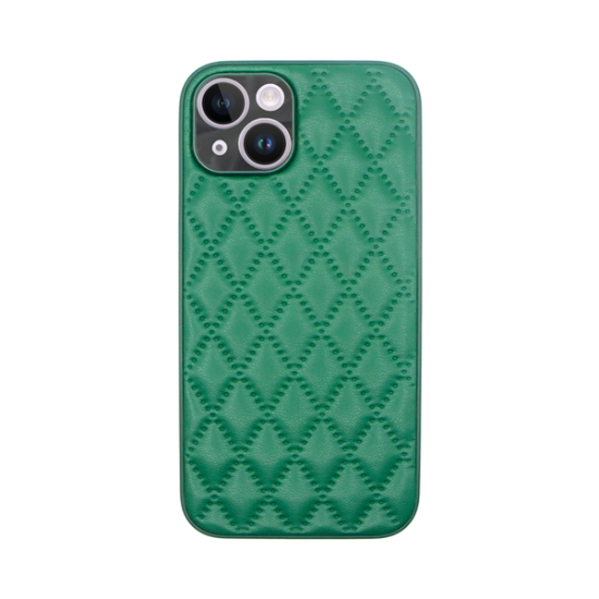 Vivid Diamond Shape PU Leather Case Apple iPhone 14 Green Vivid Diamond Shape PU Leather Case Apple iPhone 14 Green