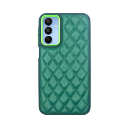 Vivid Diamond Shape PU Leather Case Samsung Galaxy A15 4G/5G Green