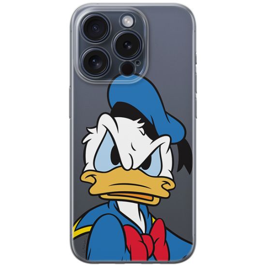 Disney Case Apple iPhone 15 Pro Donald Partial Print Angry Transparent Disney Case Apple iPhone 15 Pro Donald Partial Print Angry Transparent