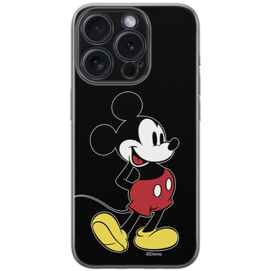 Disney Case Apple iPhone 15 Pro Mickey Full Print Smiley Black Disney Case Apple iPhone 15 Pro Mickey Full Print Smiley Black