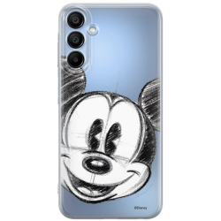 Disney Case Samsung Galaxy A15 4G/5G Mickey Partial Print Sketch Transparent