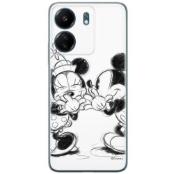 Disney Case Redmi 13C Mickey and Minnie Full Print Secret White