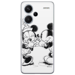 Disney Case Redmi Note 13 Pro+ 5G Mickey and Minnie Full Print Secret White