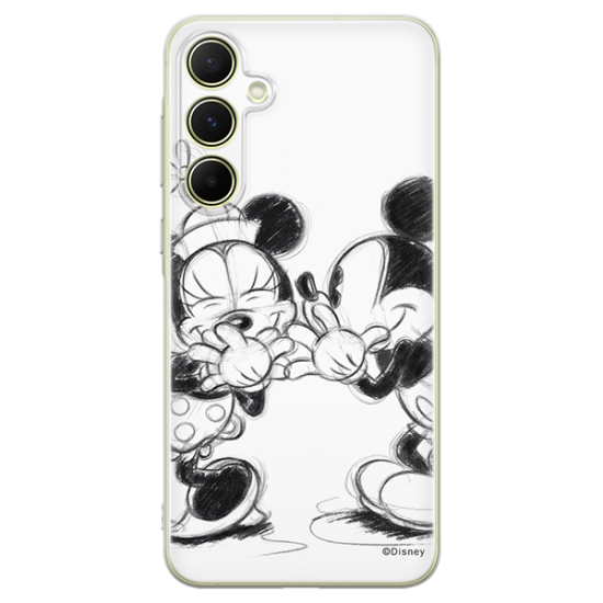 Disney Case Samsung Galaxy A55 5G Mickey and Minnie Full Print Secret White Disney Case Samsung Galaxy A55 5G Mickey and Minnie Full Print Secret White