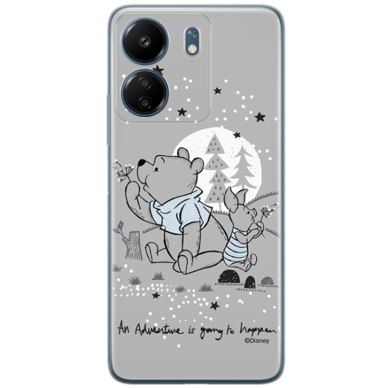 Disney Case Redmi 13C Winnie the Pooh Partial Print Transparent Disney Case Redmi 13C Winnie the Pooh Partial Print Transparent