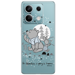 Disney Case Redmi Note 13 5G Winnie the Pooh Partial Print Transparent