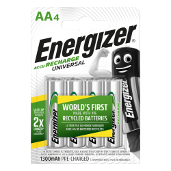 Energizer Rechargable Batteries AA 1300mAh