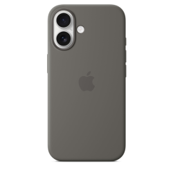 Apple iPhone 16 Silicone Case with MagSafe Stone Gray