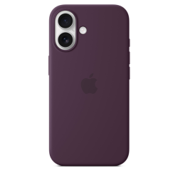 Apple iPhone 16 Silicone Case with MagSafe Plum