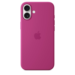 Apple iPhone 16 Plus Silicone Case with MagSafe Fuchsia