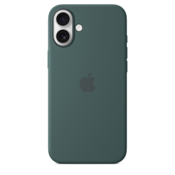 Apple iPhone 16 Plus Silicone Case with MagSafe Lake Green