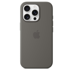 Apple iPhone 16 Pro Silicone Case with MagSafe Stone Gray