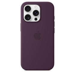 Apple iPhone 16 Pro Silicone Case with MagSafe Plum