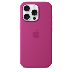 Apple iPhone 16 Pro Silicone Case with MagSafe Fuchsia
