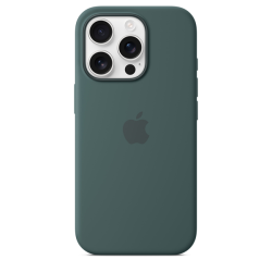Apple iPhone 16 Pro Silicone Case with MagSafe Lake Green