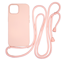 Vivid CrossBody Cover Apple iPhone 15 Pink