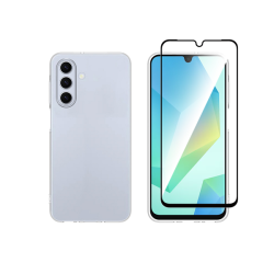 Vivid Set Gelly Case + Full Face Tempered Glass Samsung Galaxy A26 Black