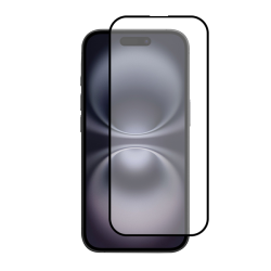 Vivid Full Face Tempered Glass Apple iPhone 16 Plus Black