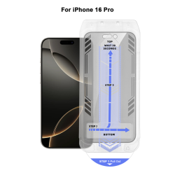 Vivid Full Face Privacy Tempered Glass W/Applicator Apple iPhone 16 Pro Black