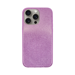 Vivid Glitter Shine Plastic Hard Case Apple iPhone 15 Pro Max Purple