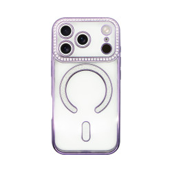 Vivid MagSafe Strass Case Apple iPhone 17 Pro Purple