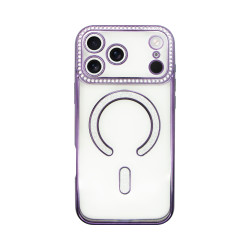 Vivid MagSafe Strass Case Apple iPhone 17 Pro Max Purple