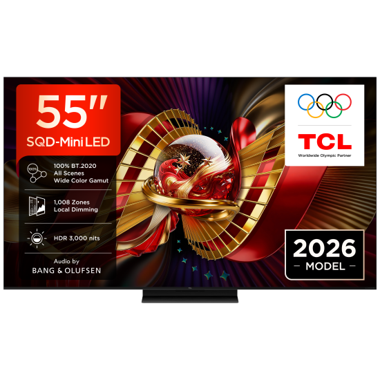 TCL 55C8L 4K Premium SQD-Mini LED TV (2026)