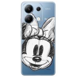 Disney Case Redmi Note 13 4G Minnie Partial Print Sketch Transparent Disney Case Redmi Note 13 4G Minnie Partial Print Sketch Transparent