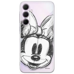 Disney Case Samsung Galaxy A35 5G Minnie Partial Print Sketch Transparent Disney Case Samsung Galaxy A35 5G Minnie Partial Print Sketch Transparent