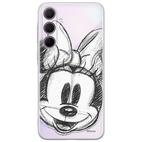Disney Case Samsung Galaxy A35 5G Minnie Partial Print Sketch Transparent