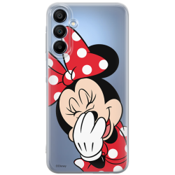 Disney Case Samsung Galaxy A15 4G/5G Minnie Partial Print Smiley Transparent Disney Case Samsung Galaxy A15 4G/5G Minnie Partial Print Smiley Transparent