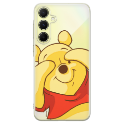 Disney Case Samsung Galaxy A55 5G Winnie the Pooh Partial Print Hiding Transparent Disney Case Samsung Galaxy A55 5G Winnie the Pooh Partial Print Hiding Transparent