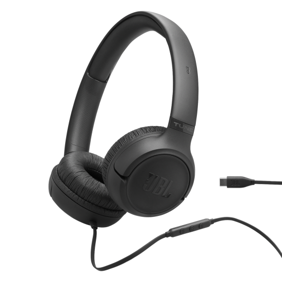 JBL USB-C Wired Headphones Tune 530C Black