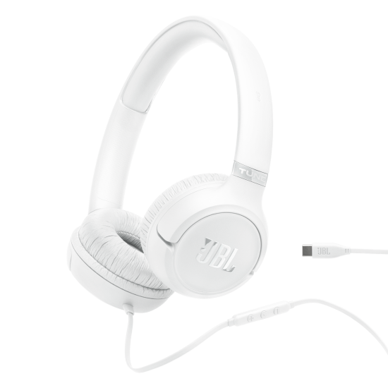 JBL USB-C Wired Headphones Tune 530C White JBL USB-C Wired Headphones Tune 530C White