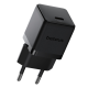 Baseus Palm Fast Charger 1C 20W EU Cluster Black Baseus Palm Fast Charger 1C 20W EU Cluster Black