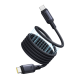 Baseus PicoGo Magnetic Liquid Silicone Fast Charging Cable USB-C to USB-C 240W 1m Cosmic Black Baseus PicoGo Magnetic Liquid Silicone Fast Charging Cable USB-C to USB-C 240W 1m Cosmic Black