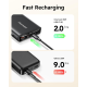 Charmast Powerbank LED 20000mAh Black