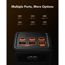 Charmast Powerbank 50000mAh PD 22.5W Black