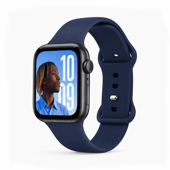 Vivid Watch Strap Silicone WB02 (49/45/44/42mm) Blue