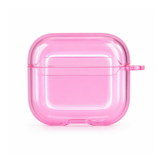 Vivid Airpods TPU Case With Holder Apple AirPods 4/4 Anc Pink Vivid Airpods TPU Case With Holder Apple AirPods 4/4 Anc Pink