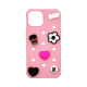 Vivid Silicone Pins Case Apple iPhone 15 Pink Vivid Silicone Pins Case Apple iPhone 15 Pink