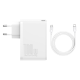 Baseus Travel Charger GaN2 Pro 2xType-C/2xUSB 100W + Cable Type-C 100W White