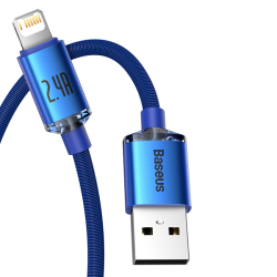 Baseus Crystal Shine Series Cable USB to Lightning 2.4A 1.2m Blue