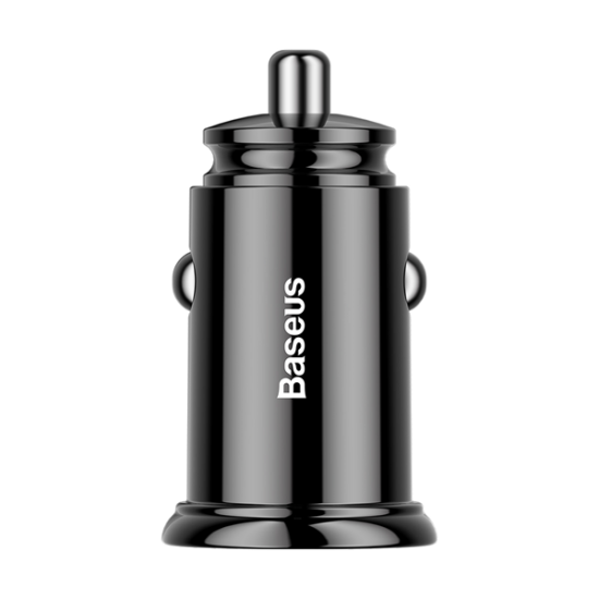 Baseus Circular Plastic A+C 30W PPS Car Charger Black Baseus Circular Plastic A+C 30W PPS Car Charger Black
